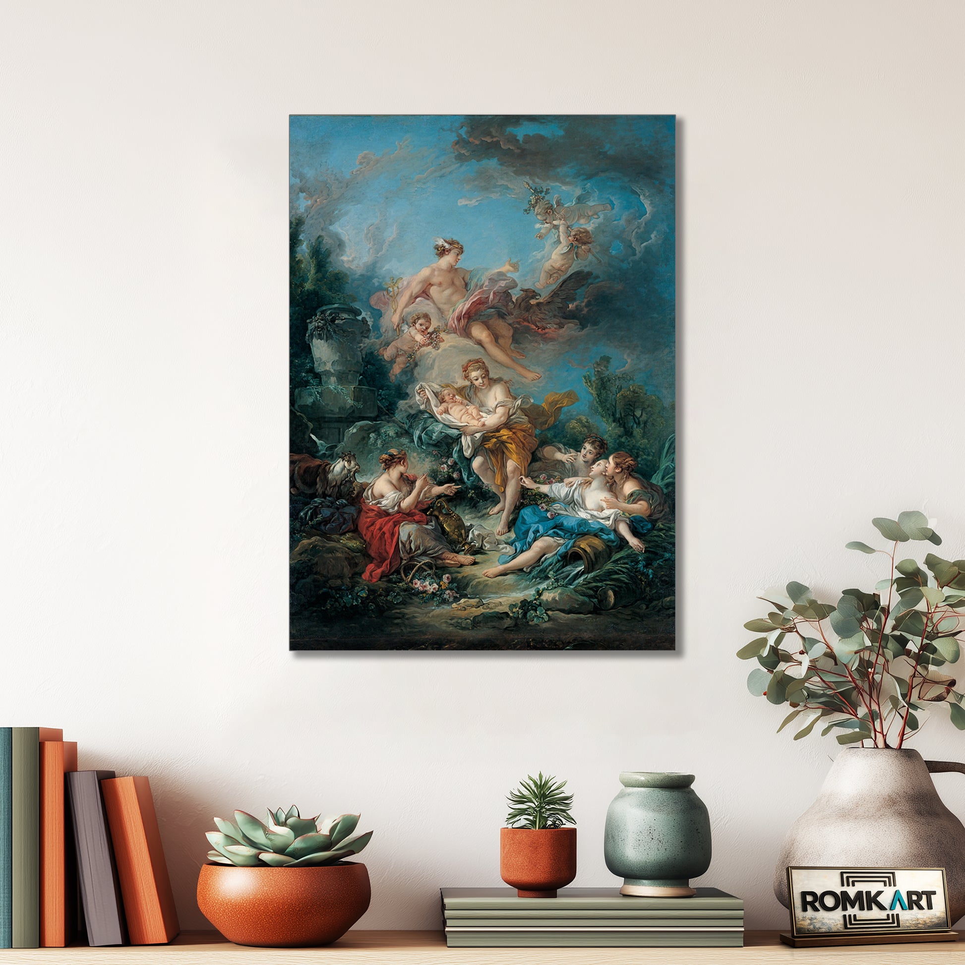 Francois Boucher Mercury Confiding The Infant Bacchus To The Nymphs Of Nysa – Reproduction