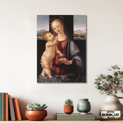 Leonardo Da Vinci Madonna And Child With A Pomegranate 1470 – Reproduction