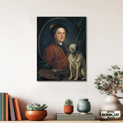 William Hogarth The Painter And His Pug 1745 – Reproduction