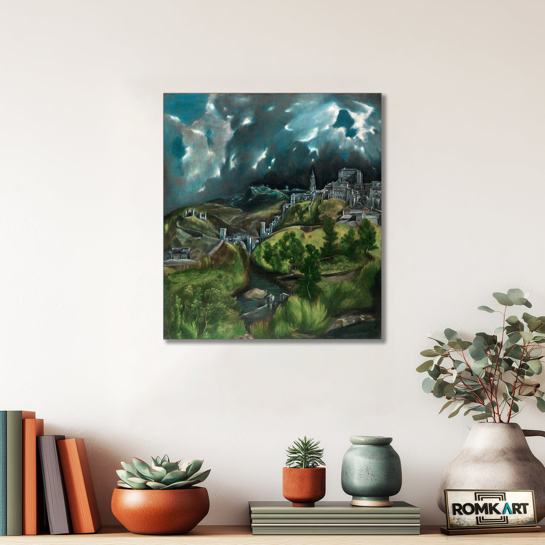 El Greco View Of Toledo 1599 – Reproduction