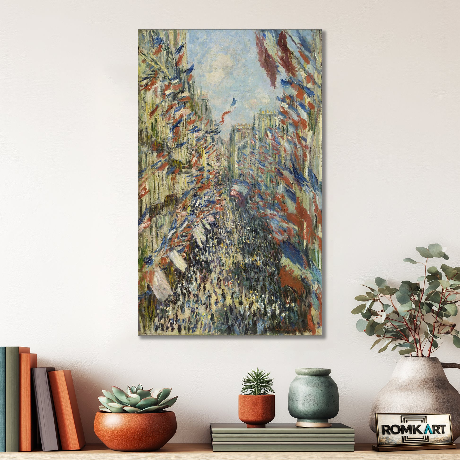 Claude Monet The Rue Montorgueil In Paris Celebration Of June 30 1878 – Reproduction