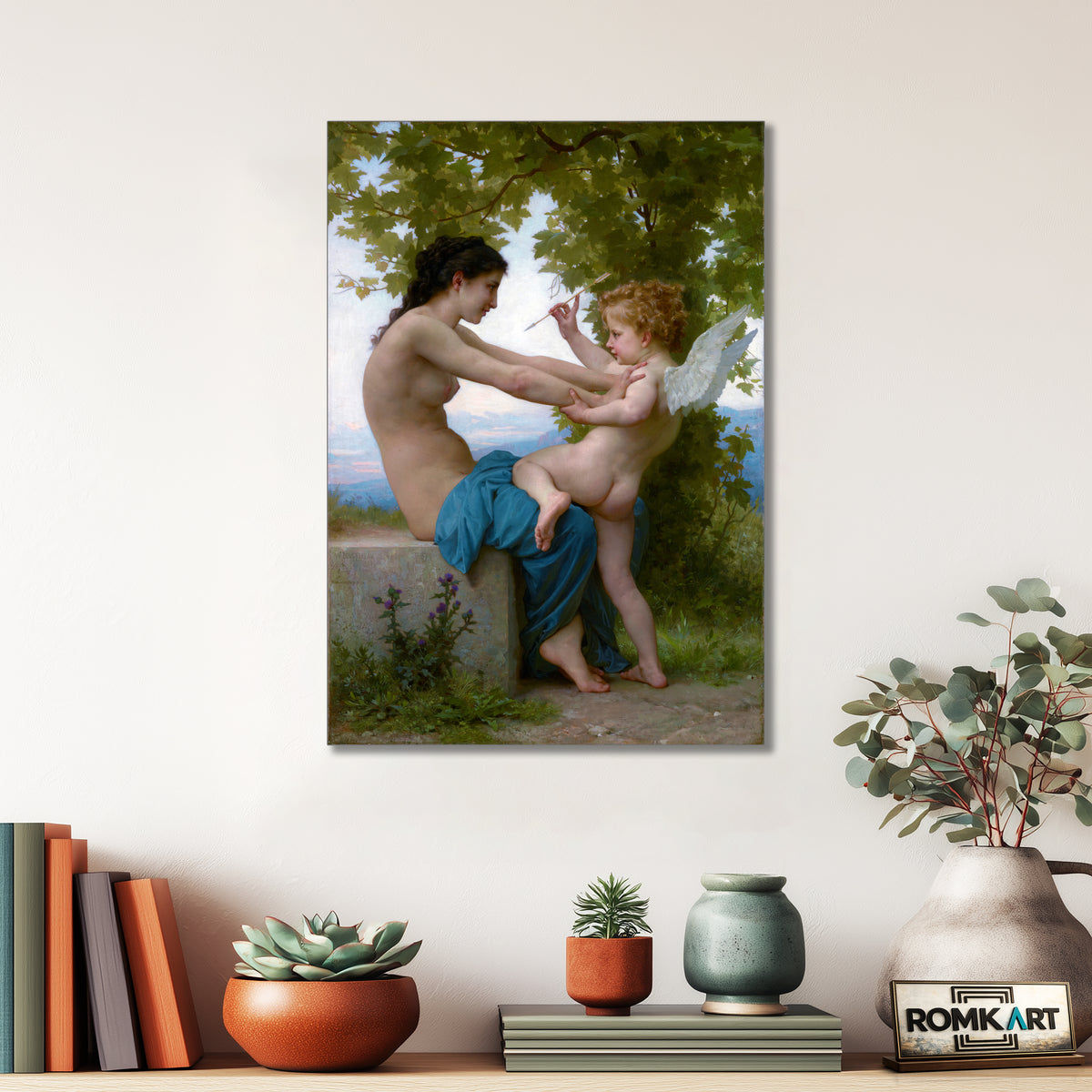 William Adolphe Bouguereau A Young Girl Defending Herself Against Eros 1880 – Reproduction