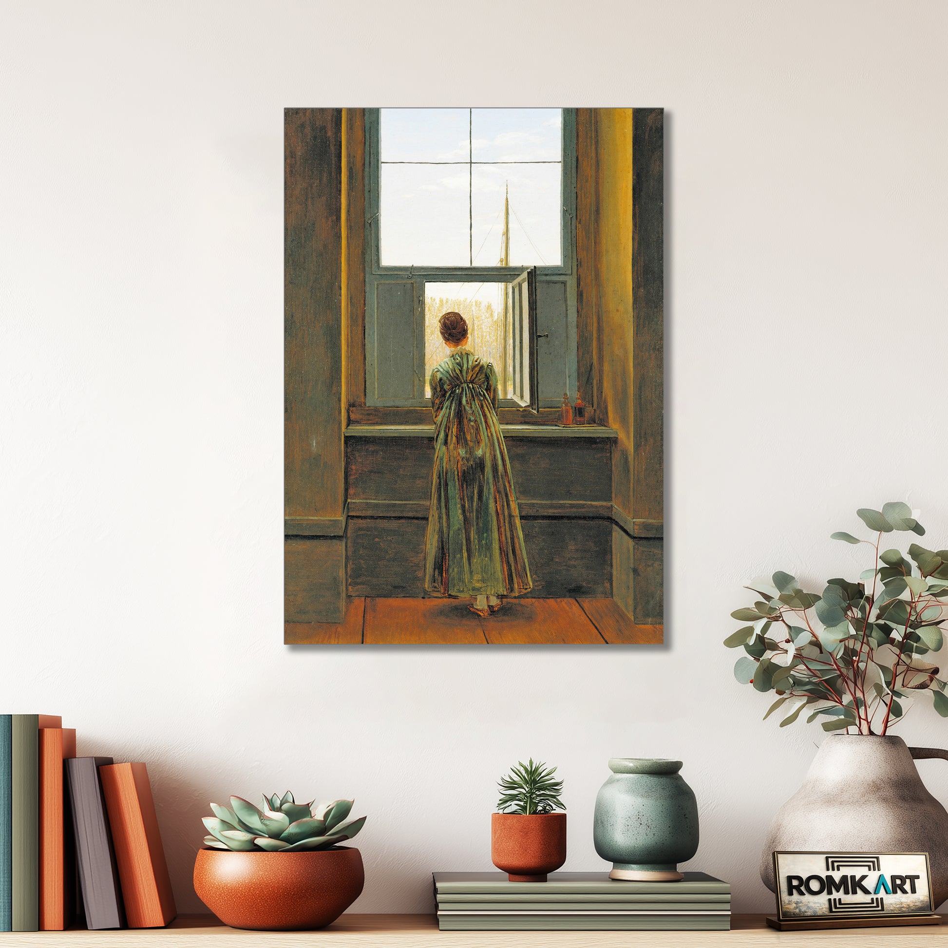 Caspar David Friedrich Woman At A Window 1822 – Reproduction