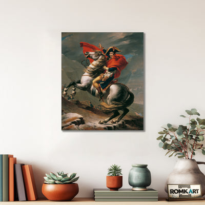 Jacques-louis David Napoleon Crossing The Alps 1801 – Reproduction