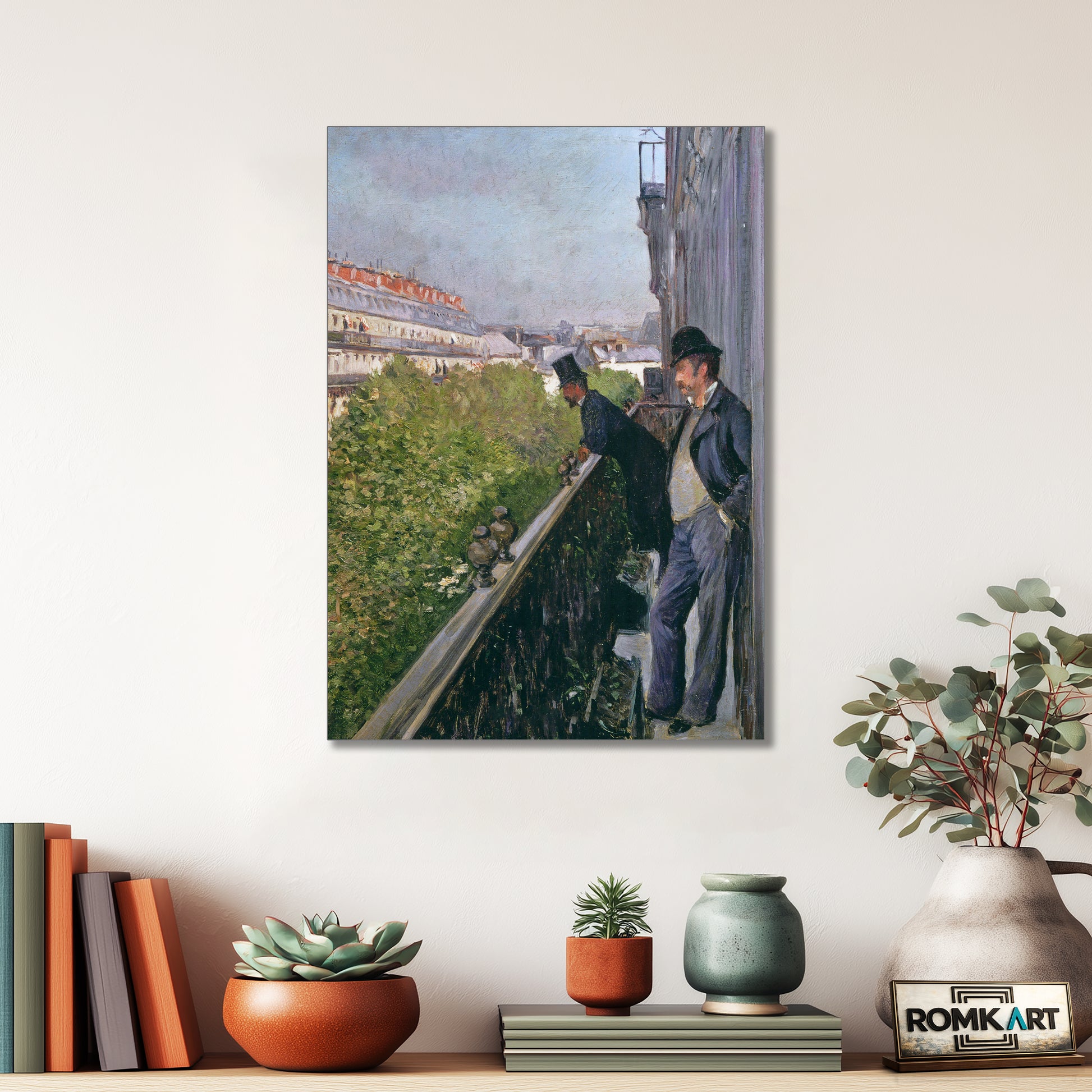 Gustave Caillebotte Balcony Boulevard Haussmann 1880 – Reproduction
