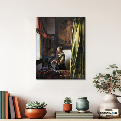 Johannes Vermeer Girl Reading A Letter At An Open Window 1657 – Reproduction
