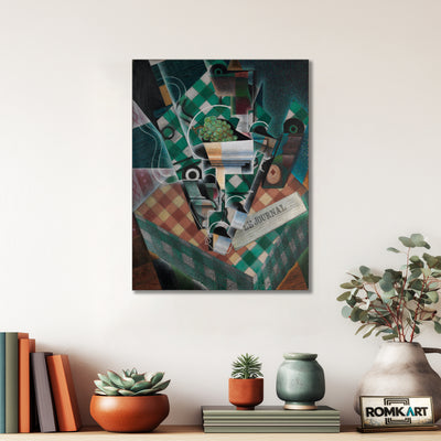 Juan Gris Nature Morte La Nappe Carreaux Still Life With Checkered Tablecloth – Reproduction