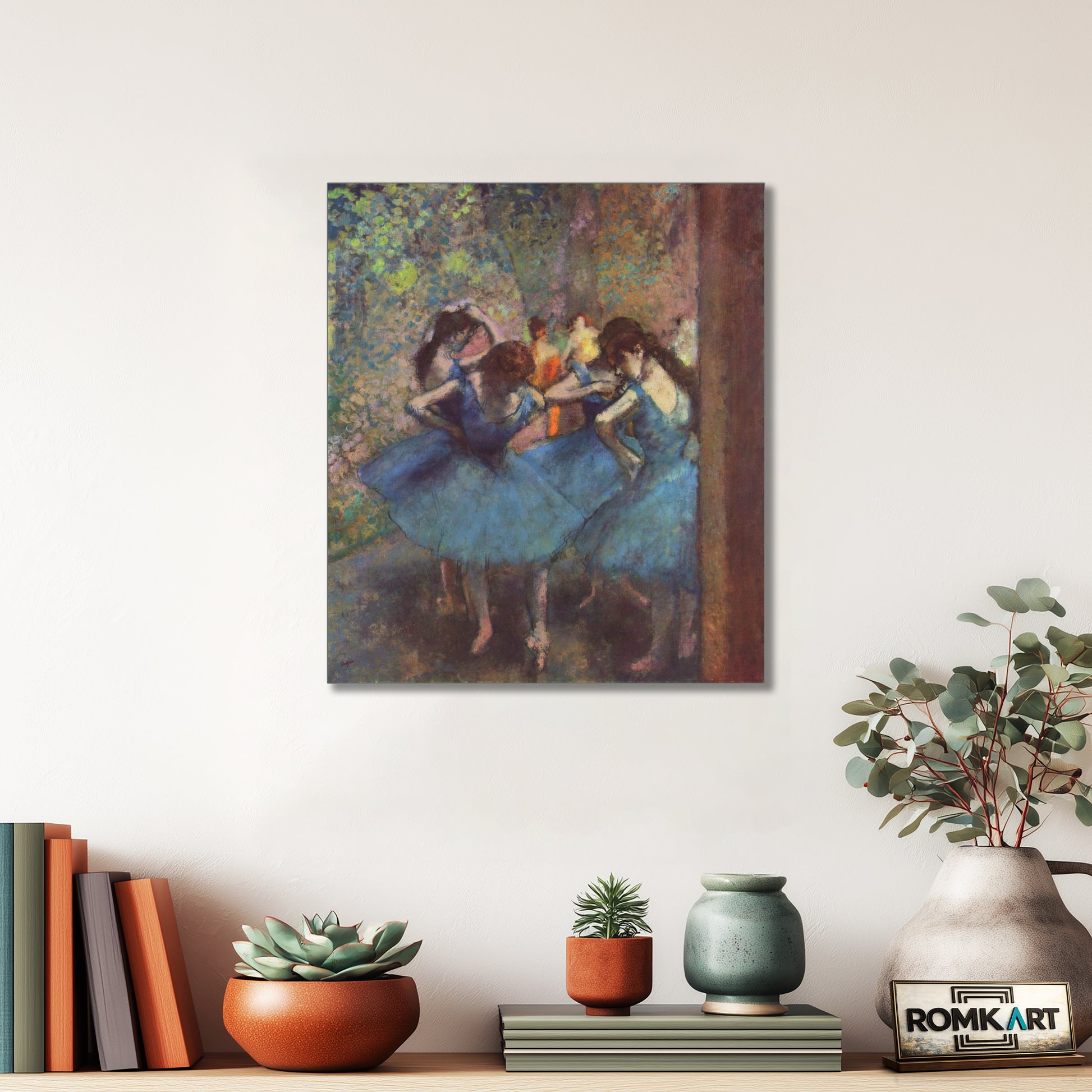 Edgar Degas Dancers In Blue 1890 – Reproduction
