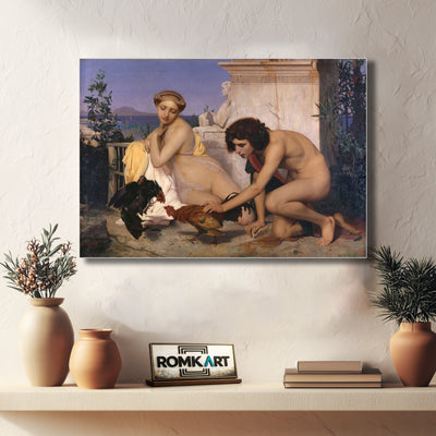 Jean Leon Gerome Young Greeks Attending A Cock Fight – Reproduction