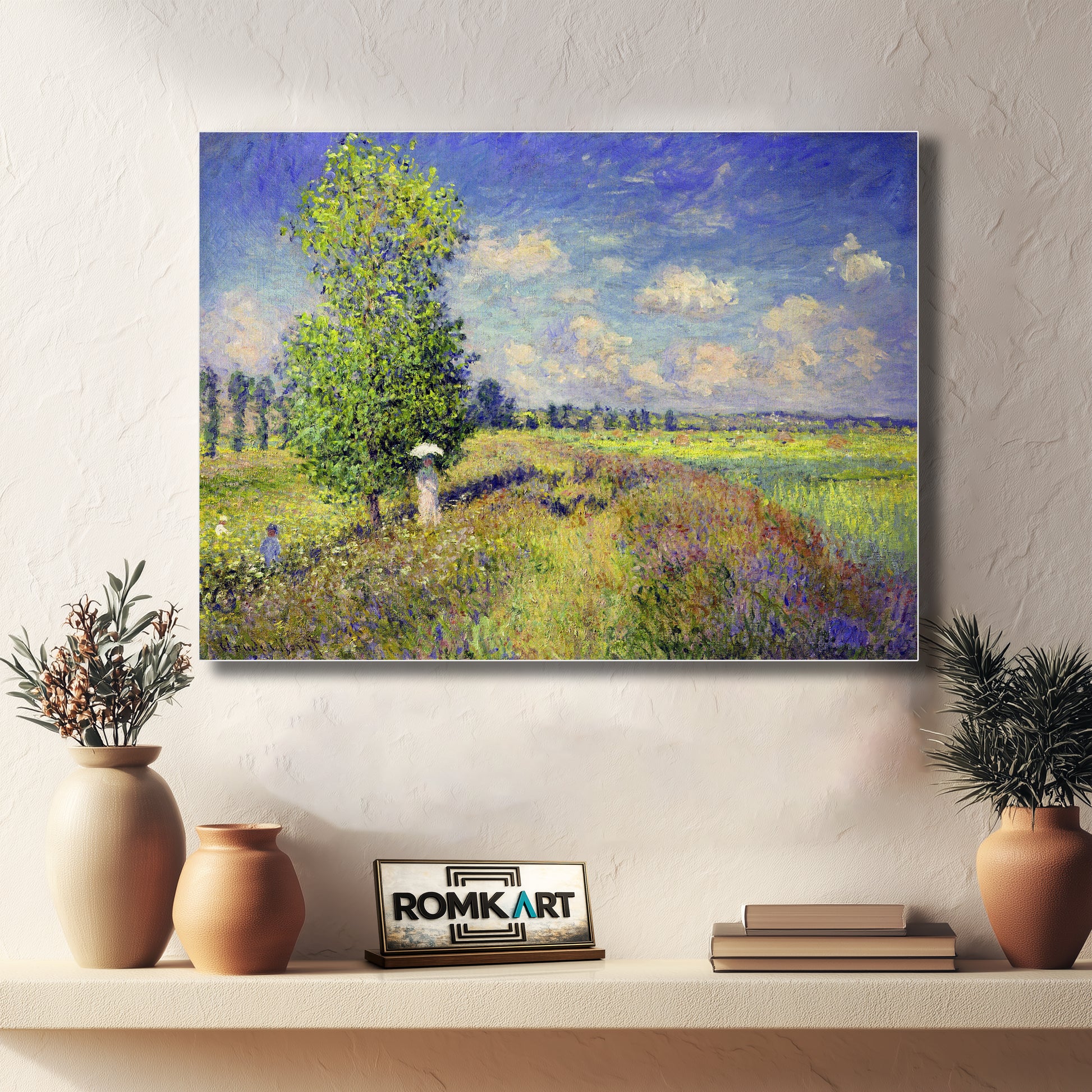 Claude Monet Summer Poppy Field 1875 – Reproduction