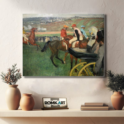 Edgar Degas The Race Track; Amateur Jockeys Near A Carriage C 1877-80 – Reproduction