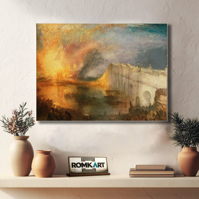 William Turner The Burning Of The Houses Of Lords And Commons 1834 – Reproduction