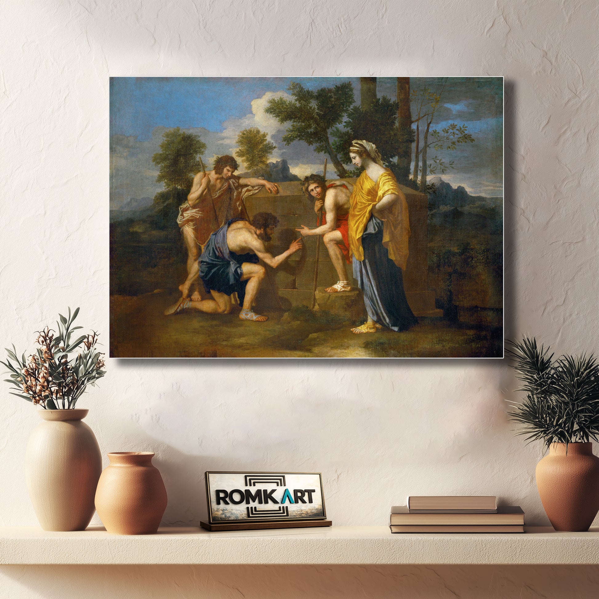 Nicolas Poussin Et In Arcadia Ego 1637 – Reproduction