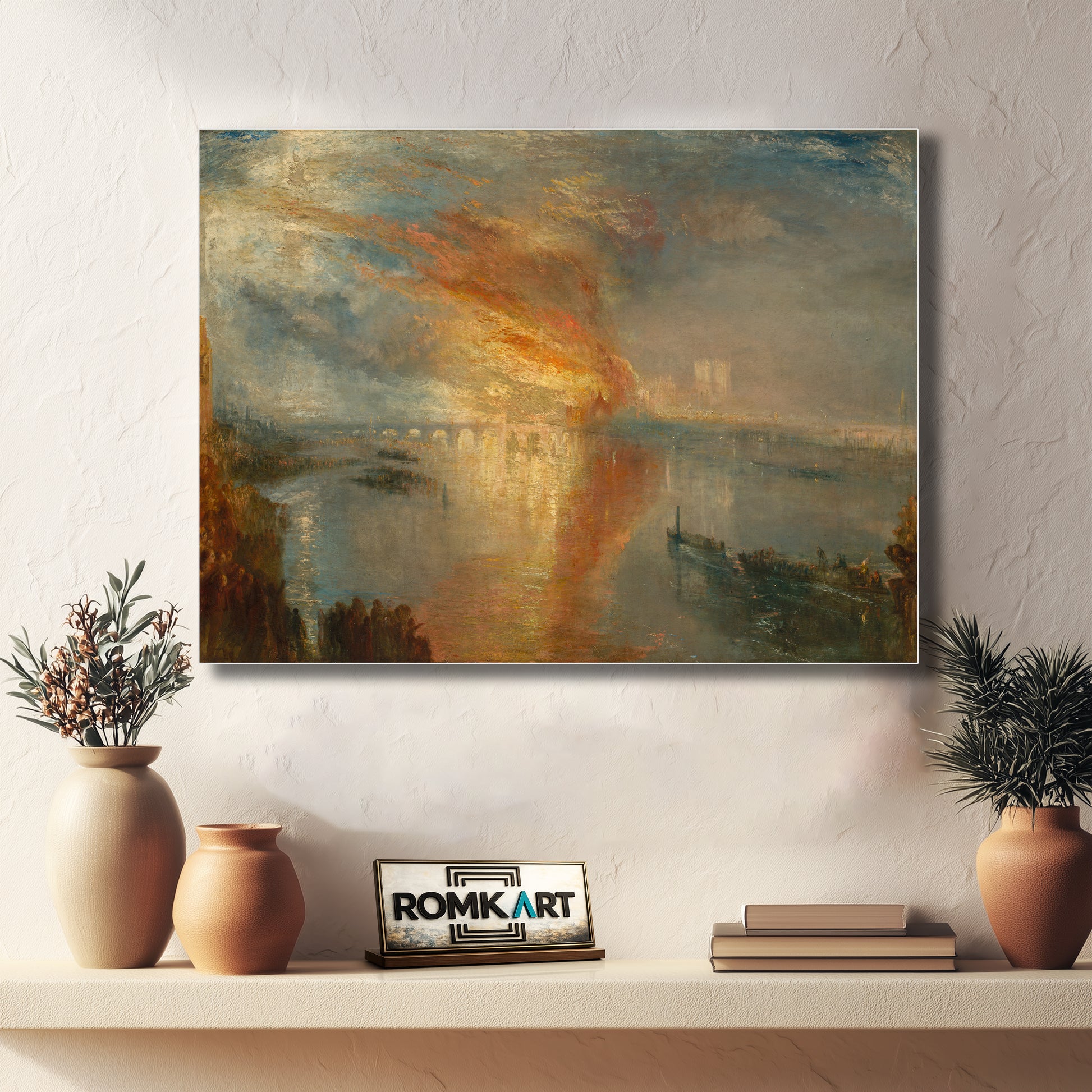 William Turner The Burning Of The Houses Of Parliament 1834 – Reproduction