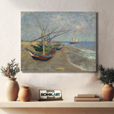 Vincent Van Gogh Fishing Boats On The Beach At Saintes-maries 1888 – Reproduction