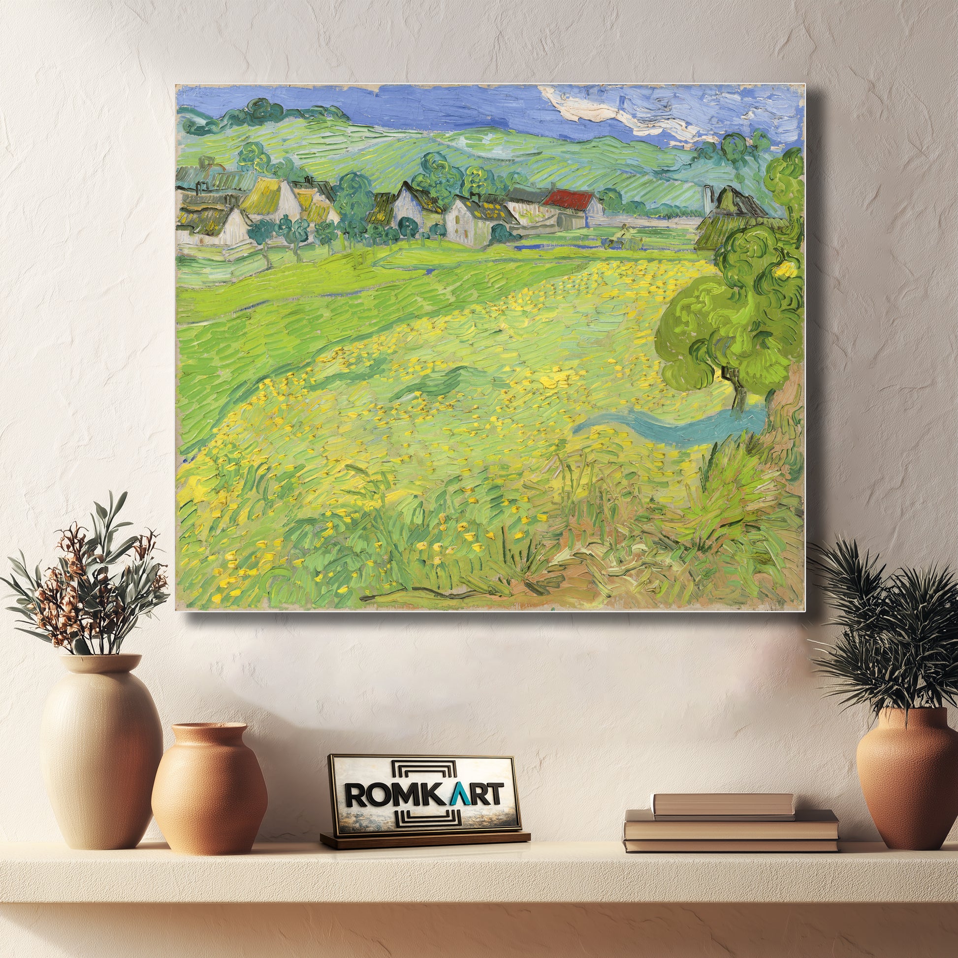 Vincent Van Gogh Les Vessenots Auvers View Of Vessenots Near Auvers 1890 – Reproduction