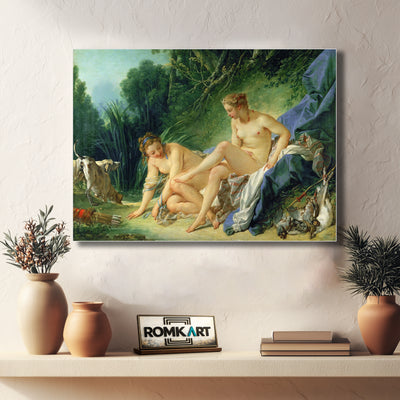 Francois Boucher Diana Leaving Her Bath 1742 – Reproduction