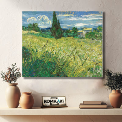 Vincent Van Gogh Green Wheat Field With Cypress 1889 – Reproduction