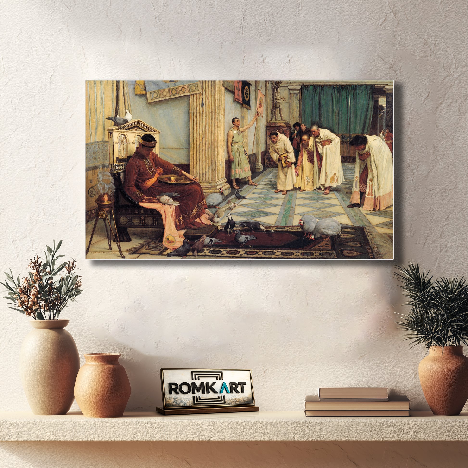 John William Waterhouse The Favourites Of The Emperor Honorius 1883 – Reproduction