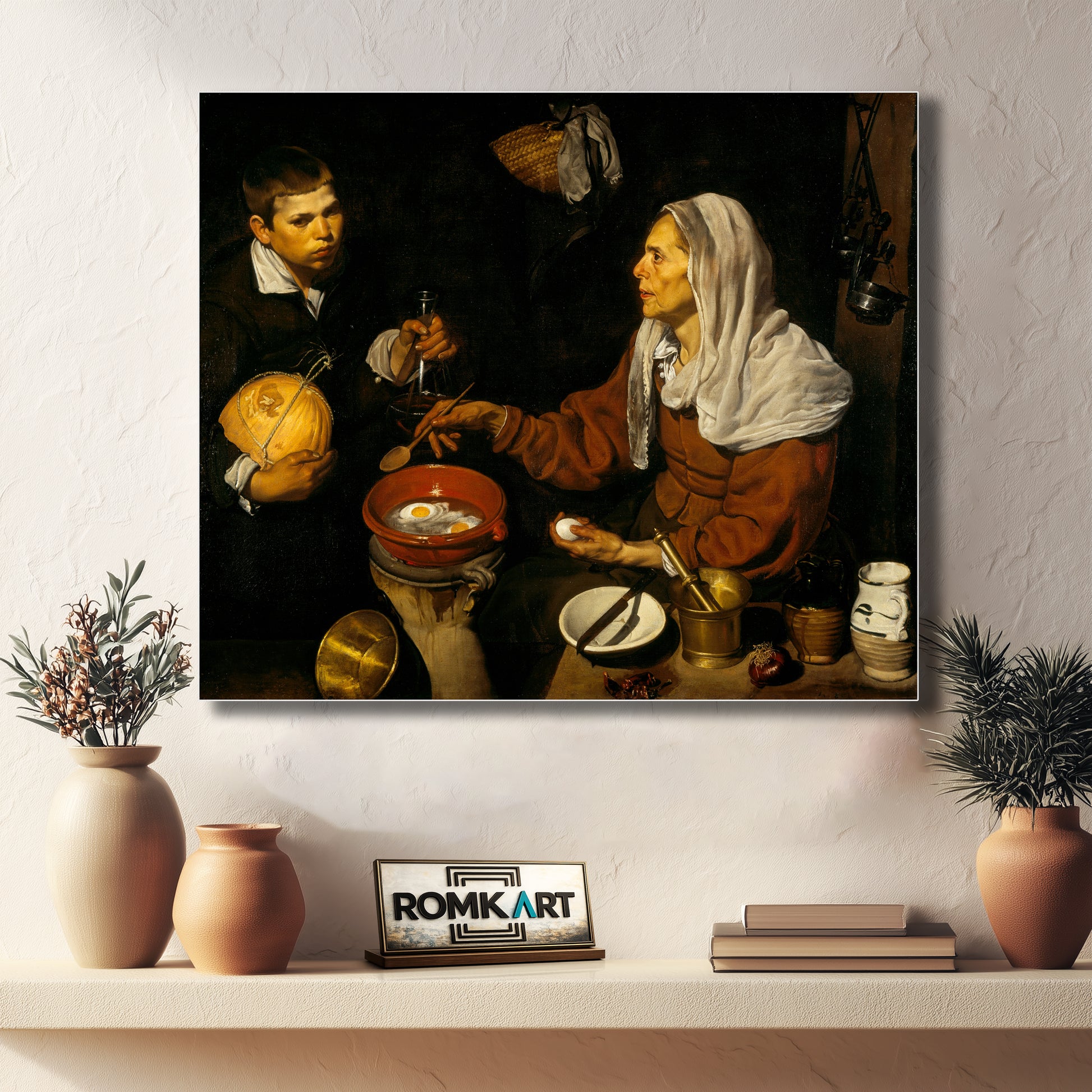 Diego Velazquez Old Woman Cooking Eggs 1618 – Reproduction