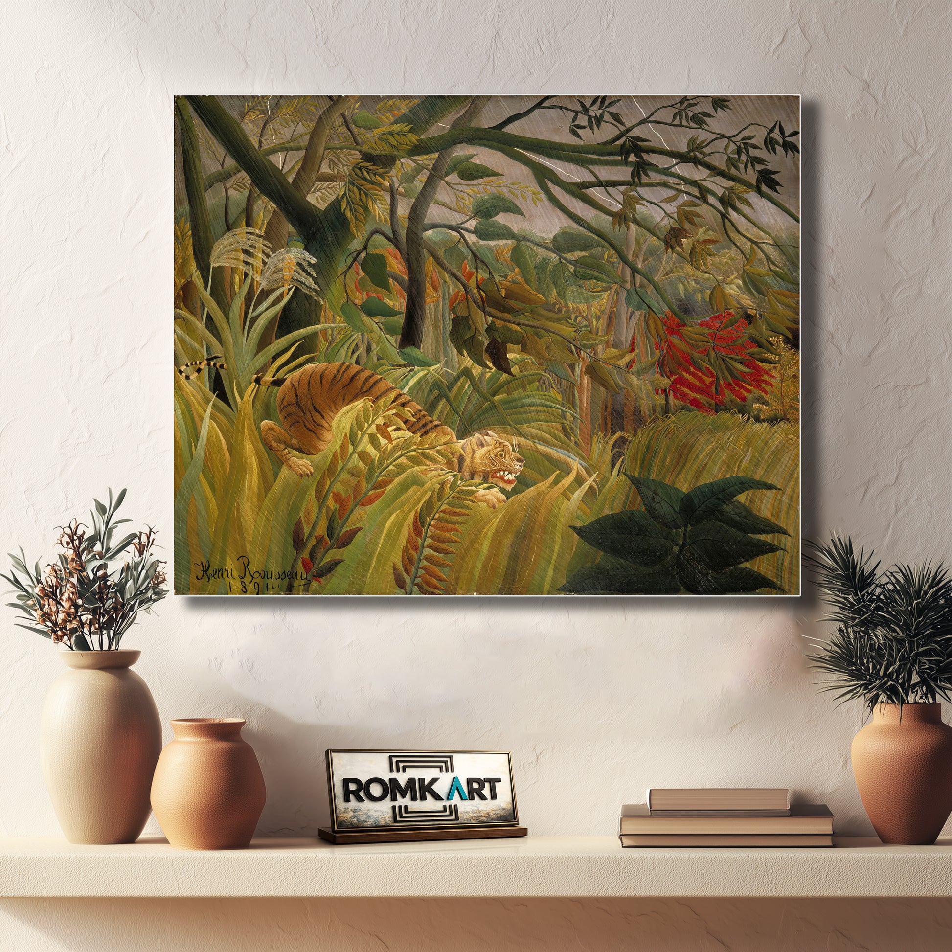 Henri Rousseau Tiger In A Tropical Storm - Surprised 1891 – Reproduction