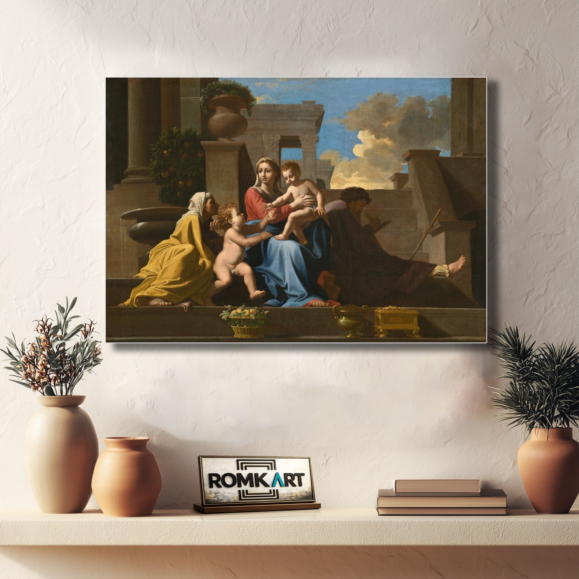 Nicolas Poussin The Holy Family On The Steps 1648 – Reproduction