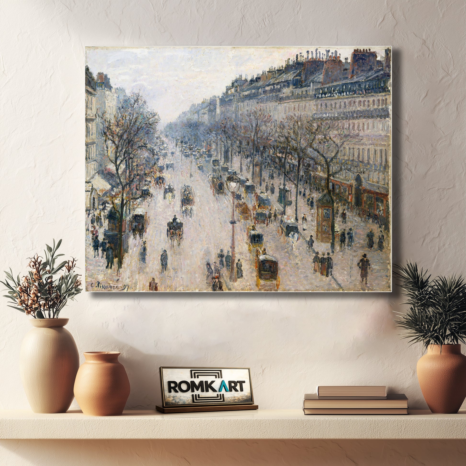 Camille Pissarro The Boulevard Montmartre Winter Morning 1897 – Reproduction
