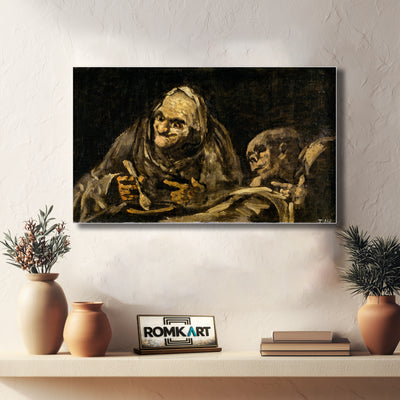 Francisco De Goya Two Old Men Eating 1820-1823 – Reproduction