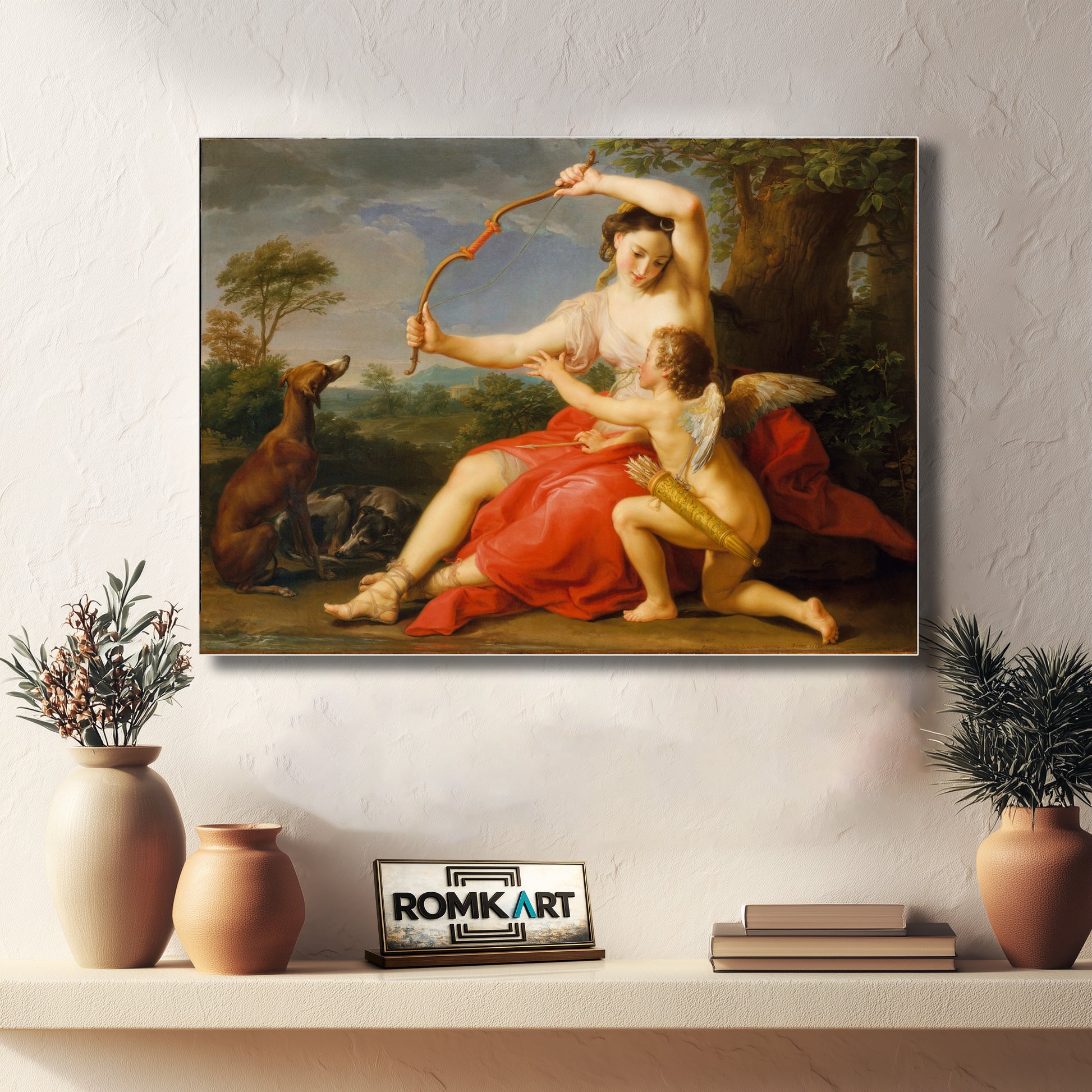 Pompeo Batoni Diana And Cupid 1761 – Reproduction