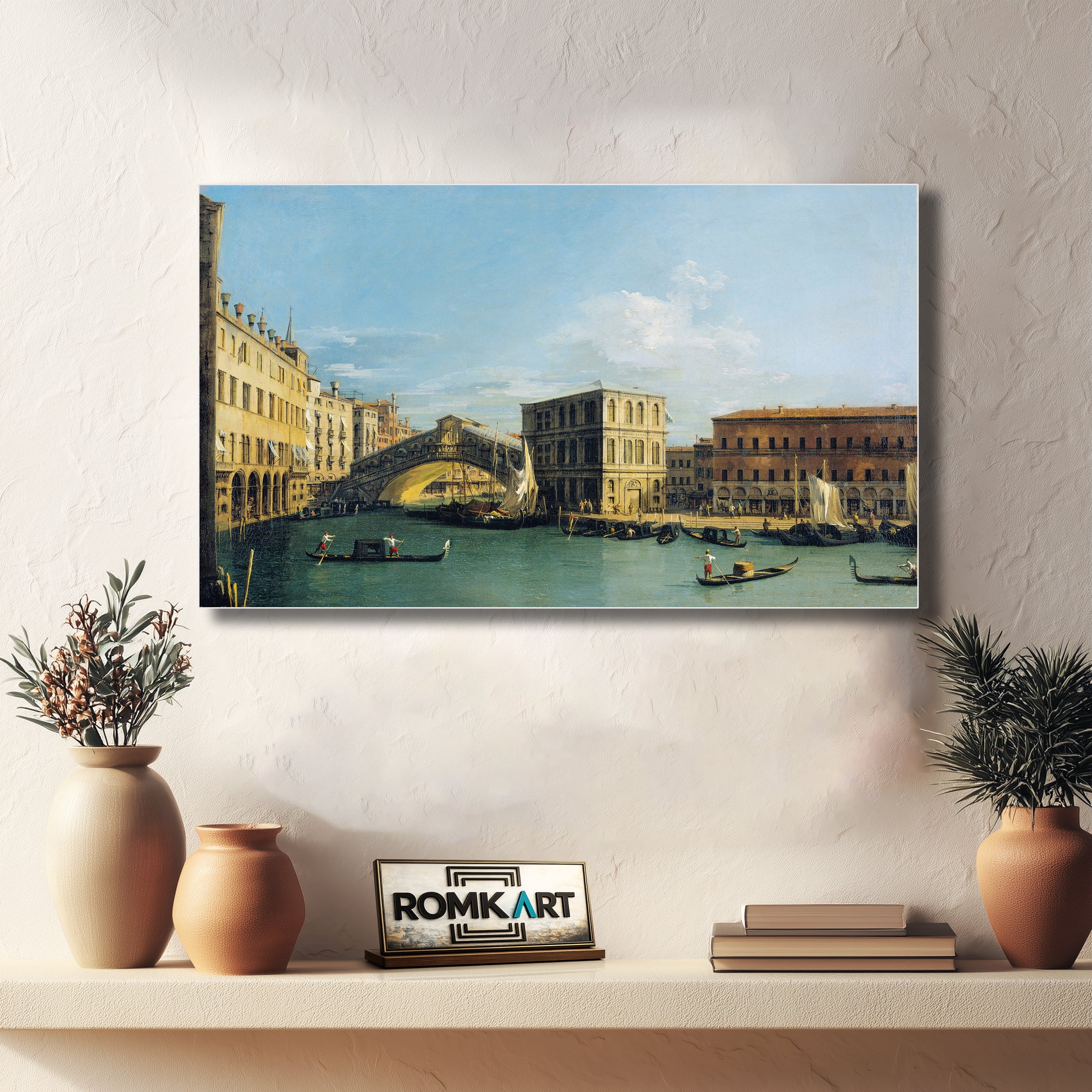 Canaletto The Rialto Bridge From The North In 1726-1727 – Reproduction