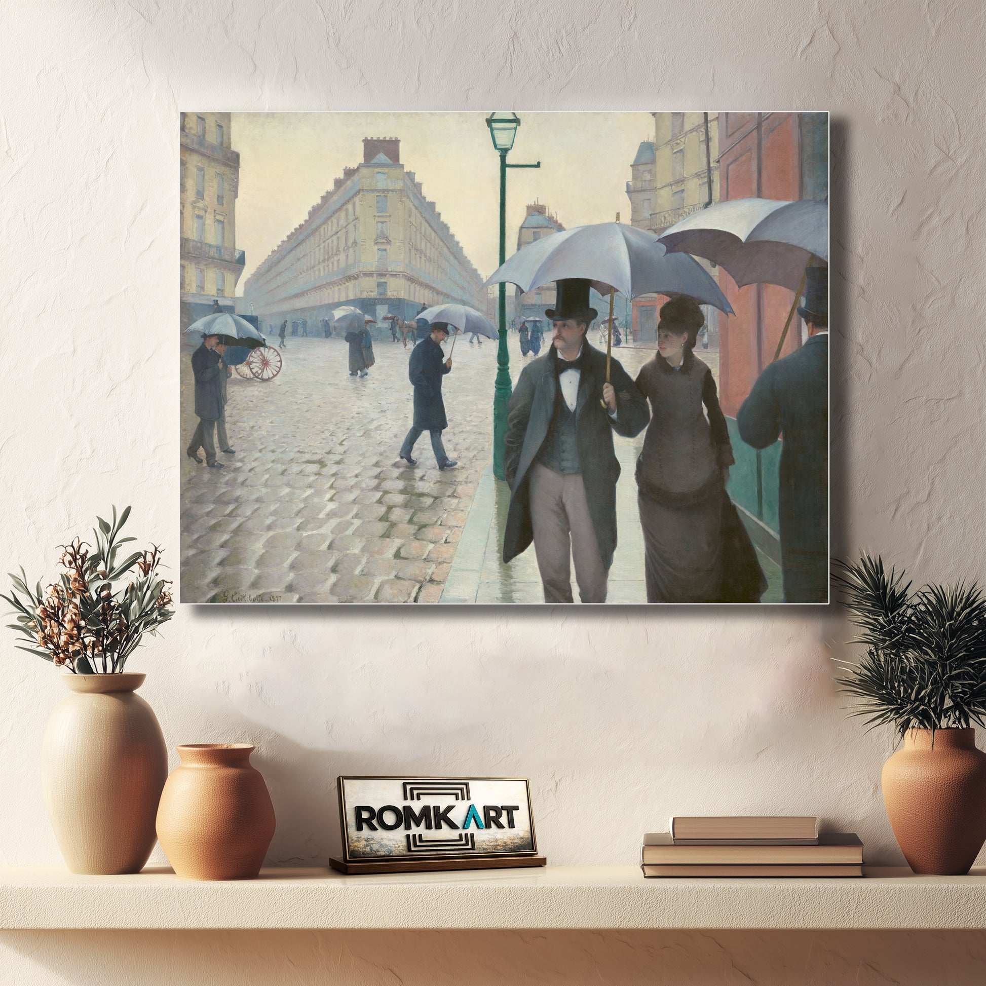 Gustave Caillebotte Paris Street On A Rainy Day 1877 – Reproduction