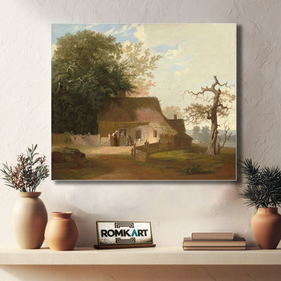 George Caleb Bingham Cottage Scenery 1845 – Reproduction