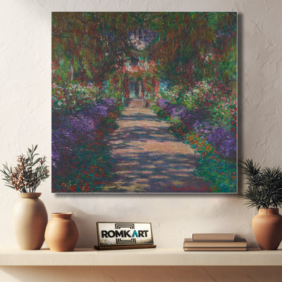 Claude Monet Pathway In Monet Garden At Giverny 1902 – Reproduction