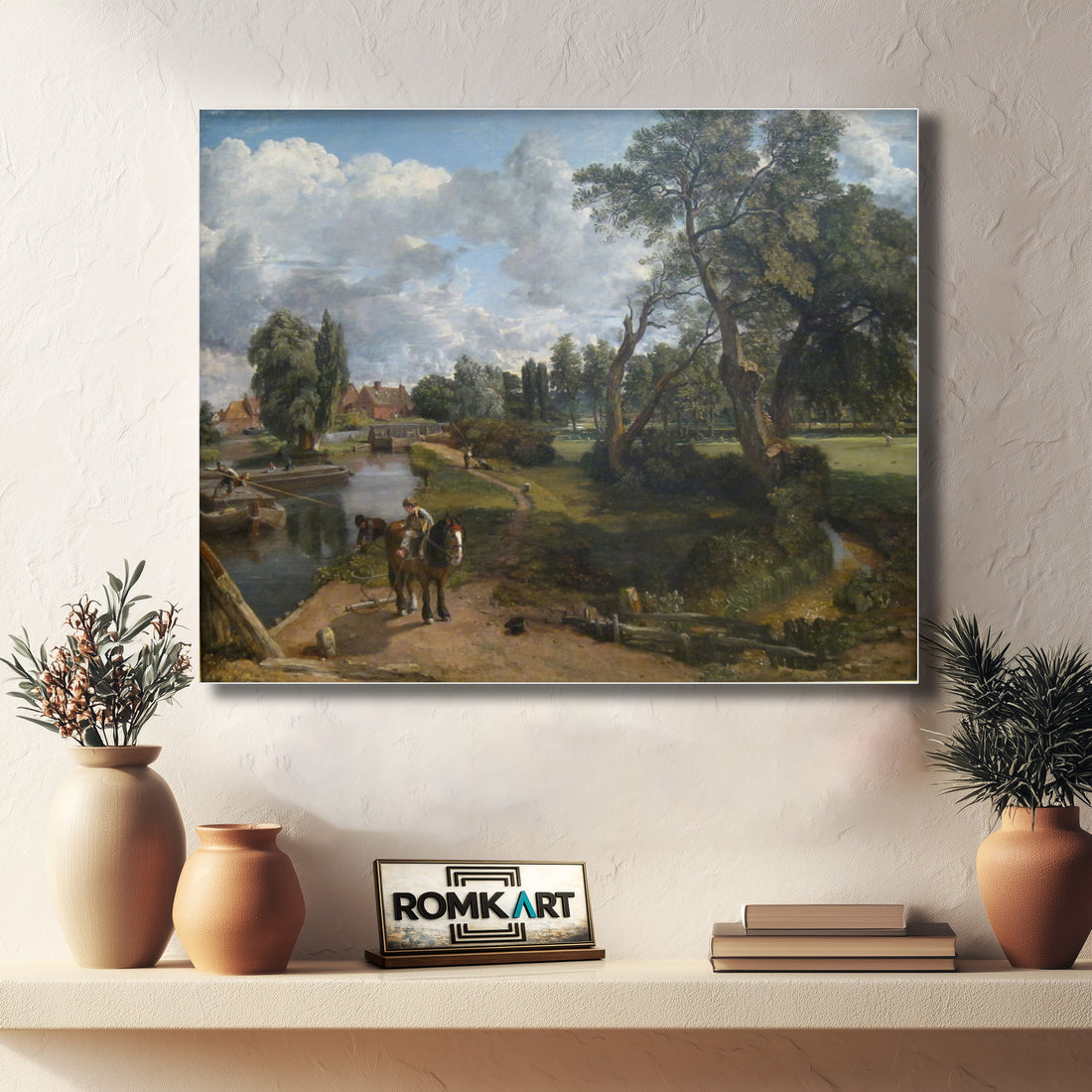 John Constable Flatford Mill Scene On A Navigable River 1816 – Reproduction