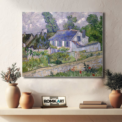 Vincent Van Gogh Houses At Auvers 1890 – Reproduction