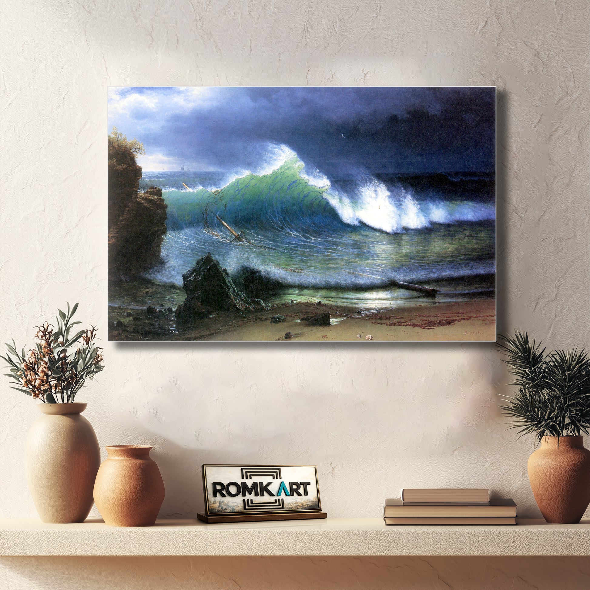 Albert Bierstadt The Shore Of The Turquoise Sea 1878 – Reproduction
