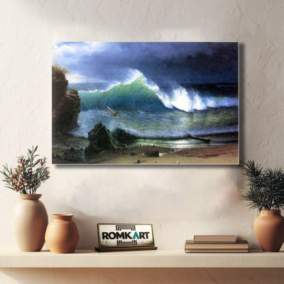 Albert Bierstadt The Shore Of The Turquoise Sea 1878 – Reproduction