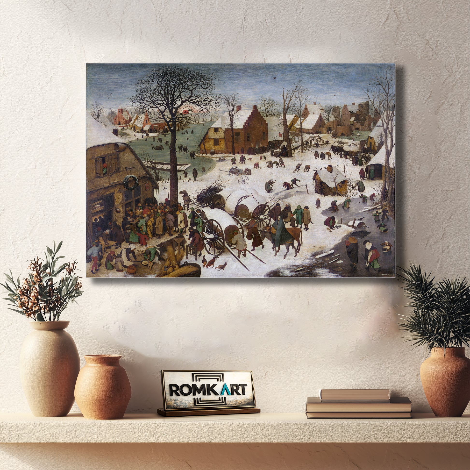 Pieter Bruegel The Elder The Census At Bethlehem – Reproduction