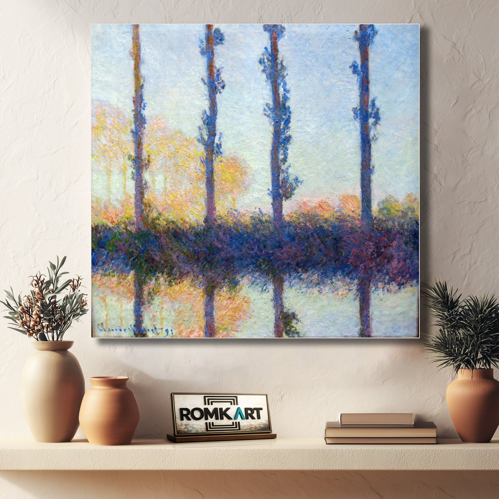 Claude Monet The Four Trees Four Poplars On The Banks Of The Epte River Near Giverny – Reproduction