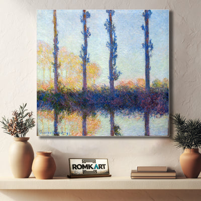 Claude Monet The Four Trees Four Poplars On The Banks Of The Epte River Near Giverny – Reproduction