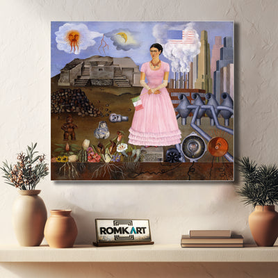 Frida Kahlo Self-portrait On The Borderline Between Mexico And The United 1932 – Reproduction