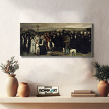 Gustave Courbet A Burial At Ornans 1850 – Reproduction