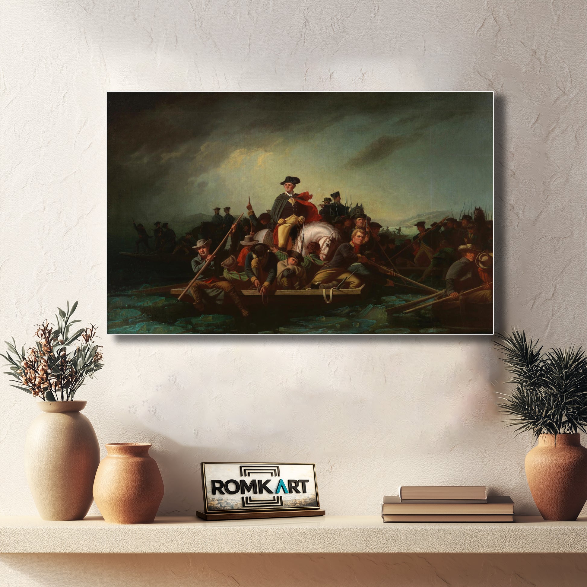 George Caleb Bingham Washington Crossing The Delaware 1856 – Reproduction