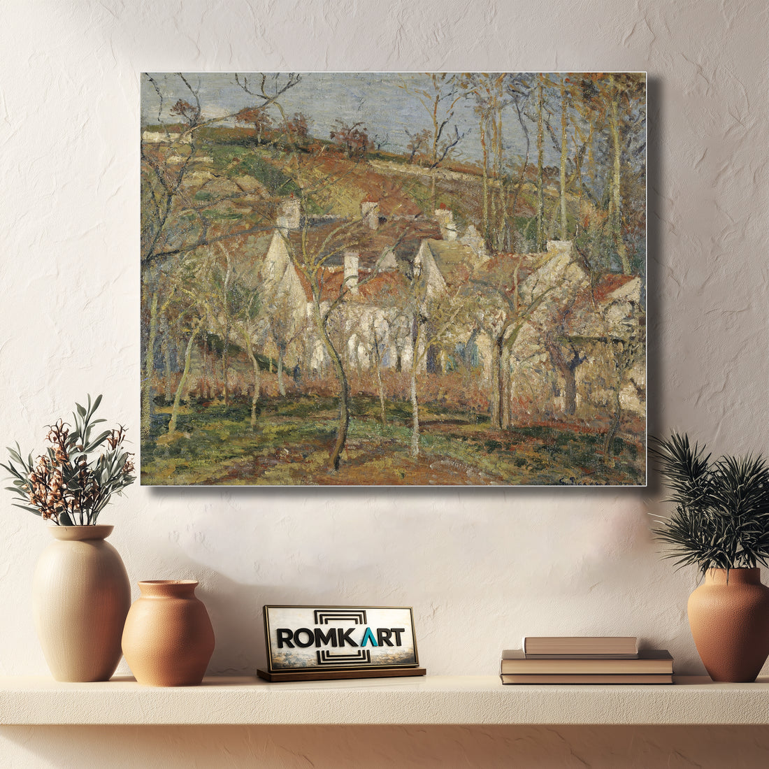 Camille Pissarro Red Roofs Corner Of A Village Winter – Reproduction