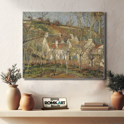 Camille Pissarro Red Roofs Corner Of A Village Winter – Reproduction