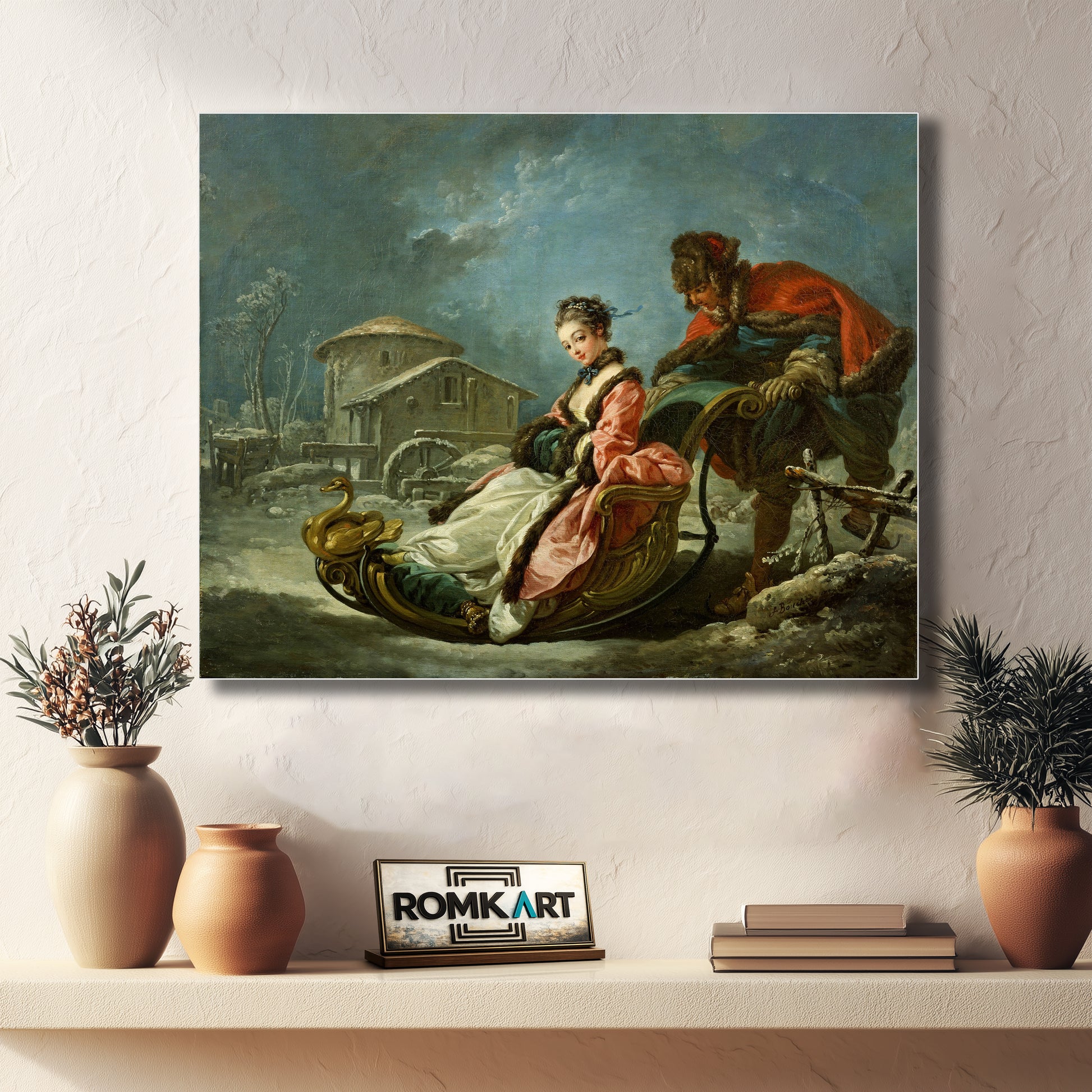 Francois Boucher The Four Seasons Winter 1755 – Reproduction