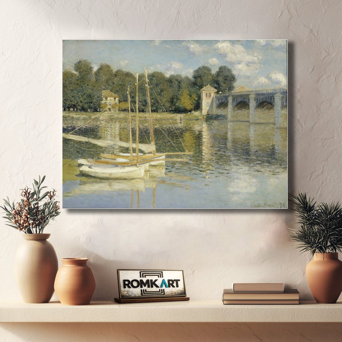 Claude Monet The Bridge At Argenteuil 1874 – Reproduction