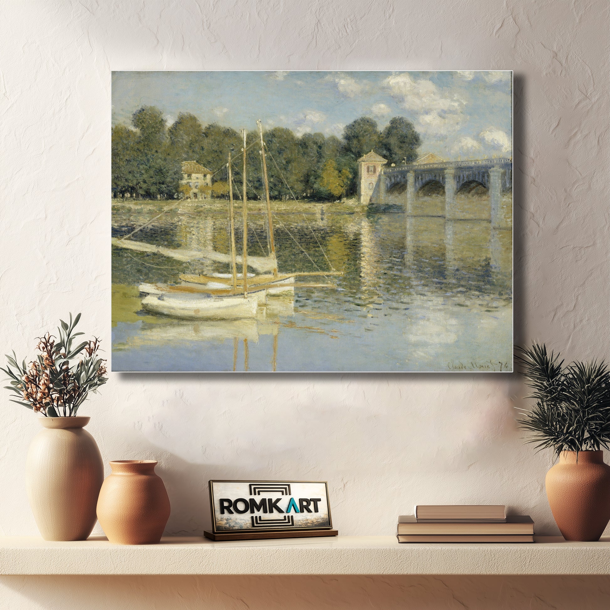 Claude Monet The Bridge At Argenteuil 1874 – Reproduction