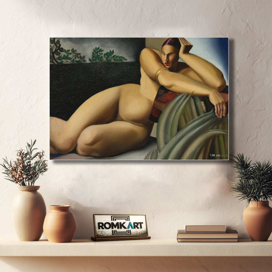 Tamara De Lempicka Nude On A Terrace 1925 – Reproduction
