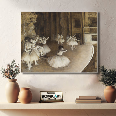 Edgar Degas The Rehearsal Of The Ballet Onstage C1874 – Reproduction